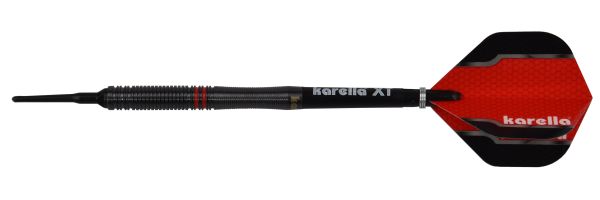 Softdart Karella Fighter, schwarz, 90% Tungsten, 20g oder 22g