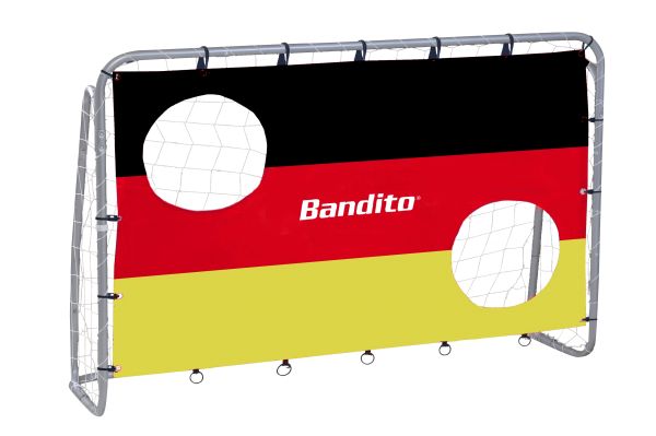 Fußballtor Bandito, mit Torwand DEUTSCHLAND, Größe 213 x 152 x 76 cm